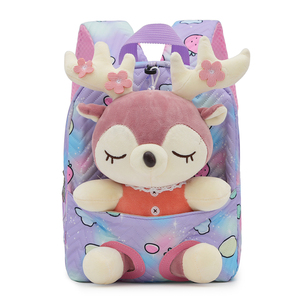 Zaini in peluche zaini per bambole di cervo <span class=keywords><strong>zaino</strong></span> per bambini carino <span class=keywords><strong>zaino</strong></span> per bambini <span class=keywords><strong>asilo</strong></span> leggero e alla moda per ragazze - Product Image 2