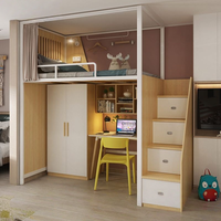 Lits superposés modernes en métal réglables pour la vente en gros – Idéaux pour les gîtes, hôtels, dortoirs scolaires – Ensembles lit-bureau combinés, superposés, une pièce