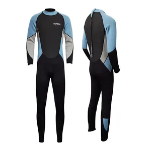 Venda quente Mangas Compridas Homem Surf Dive Suit Voltar Zip 3MM Neoprene SBR SCR CR Homens Mergulho Natação Wetsuit