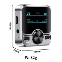 Lecteur MP3 intelligent M9 Music Ai HD avec écran OLED de 1,2 pouce, radio FM, e-book, Bluetooth 4.2, 4 fonctionnalités