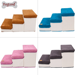 Escaleras para perros, cómodas, de franela suave, estilo moderno y sencillo, escalones para perros, rampa plegable para perros - Product Image 6