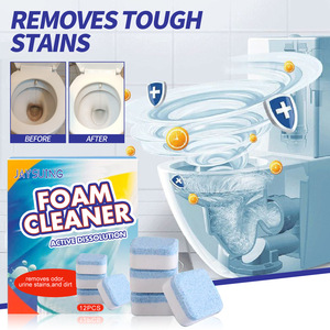 Jaysuing 12 pièces Nettoyant Moussant pour Toilettes – Éliminateur <span class=keywords><strong>de</strong></span> Mauvaises Odeurs, Taches d'Urine et Saletés - Product Image 1