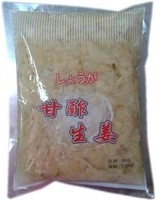 Matières premières nature plante frais délicieux Sushi conservé tranche de gingembre blanc gingembre mariné pour wasabi ou Sushi japonais glacé
