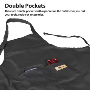 เครื่องแบบพ่อครัวผ้าแฟชั่นใหม่ระบายอากาศได้ดีผ้ากันเปื้อนสำหรับผู้ใหญ่สำหรับทำอาหารในครัวทนน้ำมันใช้ได้ทุกฤดูจัดเลี้ยง - Product Image 4