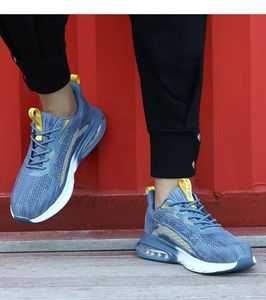 Chaussures <span class=keywords><strong>de</strong></span> sport unisexes d'hiver <span class=keywords><strong>de</strong></span> haute qualité avec embout en acier, respirantes, en maille, plateforme rouge, pour le basketball, décontractées, blanches, pour la marche - Product Image 2