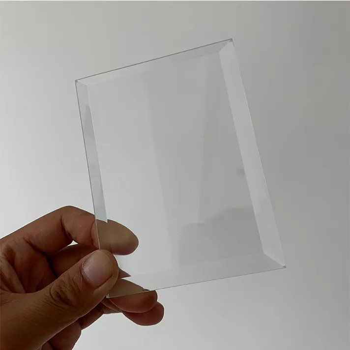 8mm अल्ट्रा साफ़ beveled ग्लास फोटो फ्रेम स्पष्ट beveled टेम्पर्ड ग्लास
