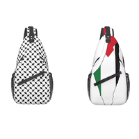 Sac bandoulière Palestine Sac de poitrine en polyester Sac bandoulière Palestine pour l'extérieur