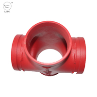 Croix de réduction égale en fonte ductile UL/FM, directement de l'usine, pour systèmes de protection incendie
