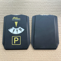 Disque de stationnement portable personnalisé avec logo, minuteur de stationnement automobile allemand avec grattoir à glace, cadeaux promotionnels pour voitures
