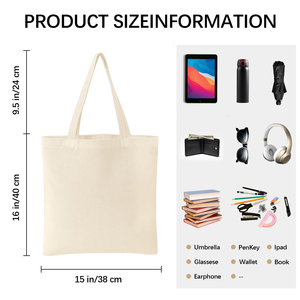Lot de 30 sacs fourre-tout en <span class=keywords><strong>toile</strong></span> 15x16 pouces pour sublimation, sacs réutilisables pour courses, bureau, marché, cadeaux - Product Image 3