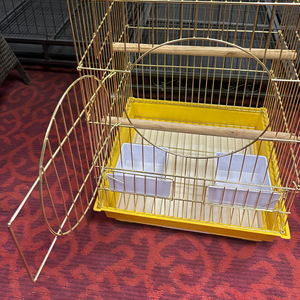 Sağlam Metal Elektrokaplama Kalınlaştırılmış Güçlendirilmiş Büyük Papağanlar, Muhabbet Kuşları ve Tüylü Kuşlar İçin Kuş Kafesi - Ev Süsü Toptan Satış - Product Image 1