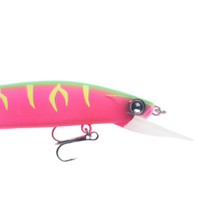Señuelo Minnow de 115 mm y 14 g con triple anzuelo, hundimiento lento, labio largo, cebo artificial para pesca de lubina en agua dulce - Product Image 3