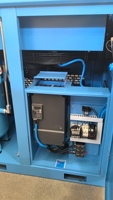 Compresseur d'air à vis rotatif silencieux à vitesse fixe, refroidi par air, 7,5 kW, avec moteur et roulement, 8 bars, pour équipement industriel général