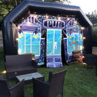 Tente Disco Gonflable Professionnelle, Abri de Fête Gonflable, Cabine de Danse Gonflable en PVC Personnalisé pour Location de Fêtes en Extérieur