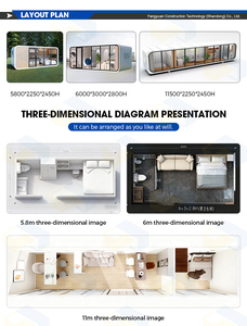 Casa Contenedor de Lujo para Oficina con Personalización Avanzada, Prefabricada y Móvil, Lista para Habitar en Cualquier Momento, 40FT, 20FT, Personalizable - Product Image 2