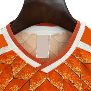 Baju sepak bola tim nasional Belanda 1988, kemeja sepak bola Retro Gullit Van baslen desain teknologi pemotongan otomatis - Product Image 3