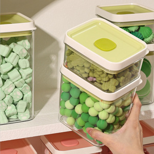 आयताकार खाद्य भंडारण बॉक्स बहु-कार्यात्मक पारदर्शी पालतू फ्रिज-कैंडी सूखी वस्तुओं के लिए अनुकूल - Product Image 2