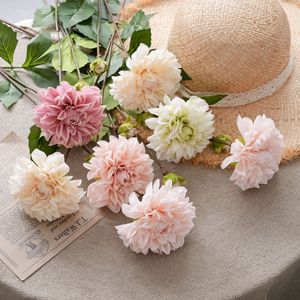 ดอกดาเลียประดิษฐ์ CallaFloral ขนาด 4.5 นิ้ว สีชมพู สำหรับตกแต่งงานแต่งงาน สไตล์ยุโรป - Product Image 1