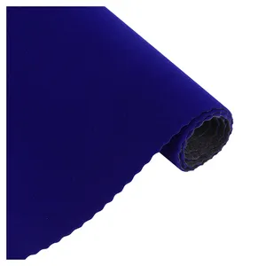 Kinh Tế Và Đáng Tin Cậy Dark Blue Velvet Flock Vải Dựa Trên Vật Liệu Không Dệt Cho Gói Bọc Chất Lượng Cao