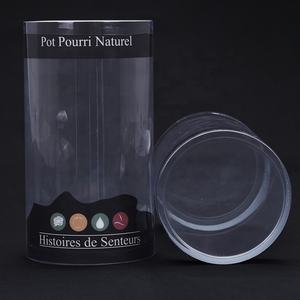 Tubo Cilíndrico de Acetato Transparente Personalizado con Tapas, Tubo Cilíndrico de Plástico PVC PET Transparente con Buena Calidad de Pegamento - Product Image 1