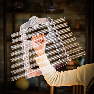 SUCCESS Harpe chantante en cristal de quartz transparent de haute qualité, instruments de guérison sonore avec étui de transport et mallette offerte - Product Image 3