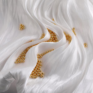 ลูกปัดอะคริลิคสีทองขนาด 3 มม. 4 มม. 5 มม. 6 มม. 8 มม. 10 มม. 12 มม. 14 มม. ลูกบอลพลาสติกแข็ง - Product Image 2