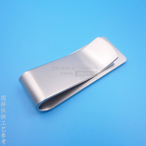 Metal <b>Money</b> <b>Clip</b> Matte Nickel Copper Men's Business Gift High Quality Geometry Design - Product Image 2