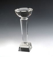 Trofeo de cristal al por mayor, trofeo de cristal personalizado con forma de estrella, trofeo de cristal