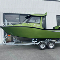 Bateau de Pêche à Cabine Fermée en Aluminium Gospel 6,25 m Économique avec Moteur Hors-Bord, État Neuf à Vendre