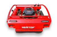 Mesin Pemotong Rumput Robotik GPS RTK 22HP 764cc Lebar Pemotongan 800mm Tinggi Pemotongan 30-150mm Penghindaran Rintangan Multi-Sensor untuk Area Luas