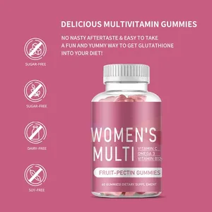 Private Label Vegane Nahrungsergänzungsmittel Beeren-Geschmack Multivitamin-Gummis für Frauen <span class=keywords><strong>Vitamin</strong></span>-Gummis Tägliche Multivitamine für Frauen - Product Image 3