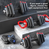 Juego de Mancuernas y Barras Ajustables para Hombre y Mujer para Ejercicio Físico en Casa, Material de PVC, 10 kg-40 kg