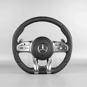 Volant de voiture en cuir style libellule pour <span class=keywords><strong>Mercedes</strong></span> Classe A/B/C/E, CLA/GLC/CLK/CLS/C200/Classe S/Classe G – Rétrofit - Product Image 2