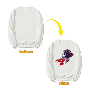 M to 5XL felpa girocollo Unisex 100% poliestere felpa girocollo sublimazione Blank Doodle abbigliamento Outdoor Unisex per adulti - Product Image 1