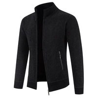 Özel Logo Tasarımlı Kışlık 3D Desenli Balıkçı Yaka Kardigan Ceket İşlemeli Erkek Slim Fit Polyester/Pamuk Örme Kazak