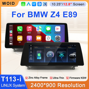 STWEI Écran tactile HD 12,8'' 2400*900, autoradio multimédia sans fil CarPlay Android <span class=keywords><strong>Auto</strong></span> pour BMW Z4 <span class=keywords><strong>E85</strong></span> E86 E89 - Product Image 2