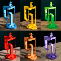 Juego de Bloques de Construcción de Plástico de Partículas Pequeñas, Rompecabezas de Soporte de Viga de Equilibrio de Suspensión Arcoíris, Juguete para Niños