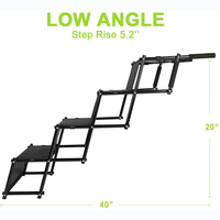 Escalier de voiture pour chien, cadre métallique antidérapant et pliable, marches pour chien moyen et grand, rampe pour chien Portable et légère