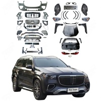 Kit carrosserie pour Benz 2013-2019 GL/GLS W166 Mise à niveau W167 2024 GLS Maybach Kit carrosserie Pare-chocs avant arrière Aile Diffuseur Tuyau d'échappement