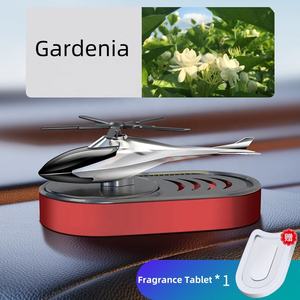 Parfum léger longue durée du fabricant, hélicoptère solaire, désodorisant pour voiture, ornement d'aromathérapie, placement élégant du tableau <span class=keywords><strong>de</strong></span> bord - Product Image 4