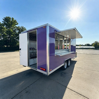 Remorque à crêpes clé en main à 2 essieux avec four à pizza, en aluminium galvanisé, pour la plage, fabricant et fournisseur chinois