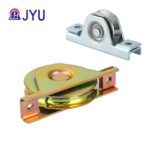 Poulie à rouleau de <span class=keywords><strong>roue</strong></span> de porte coulissante galvanisée à roulement unique avec support interne de rainure U V Y - Product Image 3