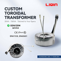 Transformateur toroïdal monophasé 12V 24V 48V 120V 240V à onde sinusoïdale pure, bobinage en cuivre, 50/60Hz, OEM personnalisé, CE RoHS