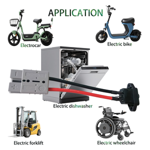 Yüksek Akımlı Tek/Çift Kutuplu Adaptör Konnektörü 30A-350A PVC IP67 Dereceli Elektrikli Araç Aküsü Forklift için Kablo Demeti - Product Image 3