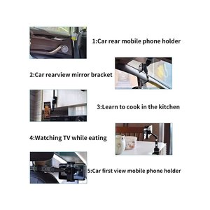 * Presa * specchietto retrovisore per auto supporto per telefono cellulare a gancio singolo attacco per Smartphone-elettronica/telefonia e cellulare - Product Image 5