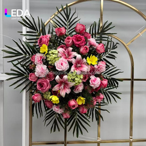 ดอกไม้ประดิษฐ์ LEDA สำหรับงานศพ ดอกไม้ผ้าไหมทรงกลม พวงหรีดดอกไม้ประดิษฐ์ สำหรับตกแต่งงานศพ งานศพที่สุสาน แสดงความเสียใจ - Product Image 6