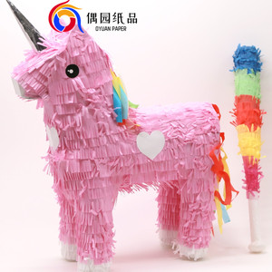 Pinata ยูนิคอร์นกับ Blindfold และค้างคาวมือทำ Pinata สำหรับงานเลี้ยงวันเกิดเด็กเทศกาลและเหตุการณ์ที่เกี่ยวข้องและการเฉลิมฉลอง - Product Image 1