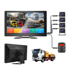 Système de sécurité mobile BSD DVR 4 canaux pour véhicules avec fonctions d'avertissement intelligent des angles morts, enregistreur vidéo pour camions, bus et flottes - Product Image 1