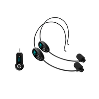Microphone sans fil dynamique WTU-008B 2.4G avec suppression du bruit pour conférences, discours, enseignement et utilisation sur YouTube