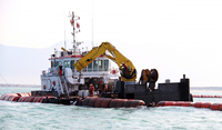 Grue marine pliable au design compact pour les petits bateaux de travail et les applications de navires côtiers